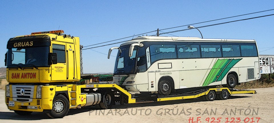 Grüas para la asistencia y transporte de todo tipo de vehículos, desde turismos hasta maquinaria agrícola o camiones